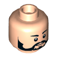 Lego hlava, tělová světlá (6136604)